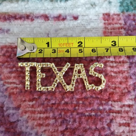 Jewelry Texas Gold Nugget Gold Tone Lapel Pinbrooch Poshmark